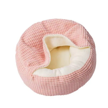 Housse adaptable pour lit/canapé pour chien (40-60 cm) – design uni, en mousse et polaire – amovible et protectrice