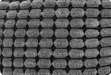 Close-up of the textured corn-weave outer fabric